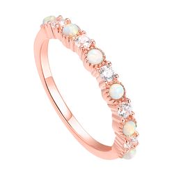 OLIVIE Luxusní stříbrný prsten ROSE 4826 