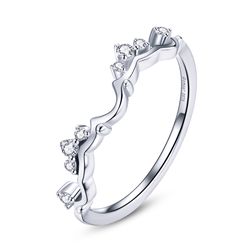 OLIVIE Stříbrný prsten DIADÉM 5836 