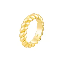 Stříbrný prsten CROISSANT GOLD 4,7mm 8799 